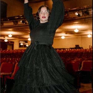 Cosette Midi Dress in Black